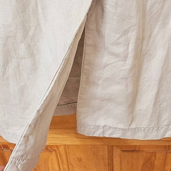 Jessica Sport Women's Button Front Sleeveless Midi Shirt Dress With Side Slits - Picture 7 of 15